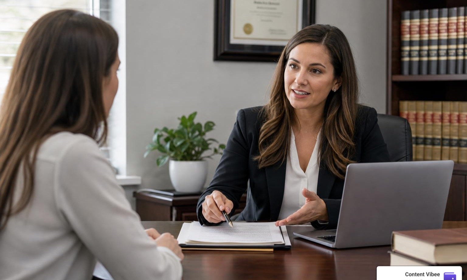 attorney consultation explaining legal options